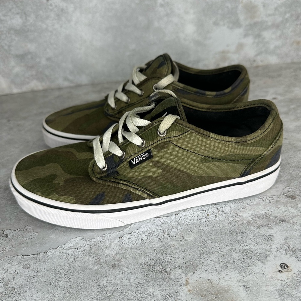 Vans Kids Classic Camo Low-Top Sneakers - Green